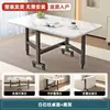 Mesa Dobrável Retangular Mesa de Jantar Apartamento Pequeno Não Requer Instalação Móvel Simples Mesa de Jantar Dobrável Mesa de Computador