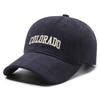 Sombrero con letras bordadas para hombre, protector solar, color sólido, transpirable, deportivo, informal, para mujer, montañismo y béisbol.