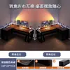 Escritorio de Gaming de Esquina Escritorio de Computadora Escritorio de Escritorio Hogar Doble Escritorio Estantería Mesa de Esquina para Dormitorio Escritorio de Oficina Mesa de Trabajo