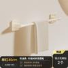 Toallero de baño con ventosa sin agujeros para montaje en pared, de aluminio, para almacenamiento de inodoros, barra de toalla de un solo poste