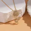 Colar Requintado de Aço Titânio de Celebridade da Internet para Mulheres com Zircônia Micro-Cravada, Luxo Acessível Elegante, Joia Corrente Clavicular Estilo Ins Fashion que Não Desbota