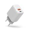 Cargador 20W Adecuado para Teléfono Móvil Apple Huawei Xiaomi Cabezal de Carga PD Doble Puerto Estándar Europeo Certificado CE Cabezal de Carga Rápida
