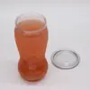 Latas de plástico PET con forma de calabaza para té de leche, latas de embalaje transparente para bebidas de té de frutas, venta al por mayor transfronteriza, venta al por mayor personalizada