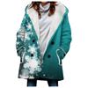 Casaco Color Block Feminino Outono 2023 Mais Vendido no Exterior Wgwe Top Lã Felpuda Estilo Vintage Casaco Trench Grosso