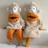 Pez payaso Otoño Invierno Niños Franela Coral Conjunto de Pijamas Niños Engrosado Niñas Vestido Pijama Bebé Ropa para el Hogar