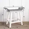 Taburete de Escritorio Rústico de Madera Maciza Estilo Vintage, Silla Pequeña Creativa Personalizada, Soporte para Flores, Accesorio de Decoración para el Hogar, Accesorio Decorativo, Adorno