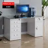 Escritorio de Acero Oficina Escritorio de Computadora Hierro con Cajón con Cerradura Ranura para Hostorio Escritorio de Escritura Doctor Escritorio Financiero