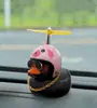 Pato de tremolo de coche pato de viento pato libélula hélice pato garabato gafas DIY pato amarillo pato jengibre Pato Negro