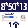Tornillos de Acero Inoxidable 304 de Cabeza Baja Antiaflojamiento y Antichoque para Pegamento, Cabeza Delgada, Pegamento Azul Interno Torx M2M3-M8