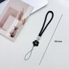 Cordão Criativo Atacado para Celular com Trevo de Quatro Folhas, Camélia, Flores Coloridas, Corrente para Celular com Fivela de Liga, Alça de Pescoço de Corda Trançada