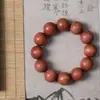 Pulsera Circular Sencilla de Cuentas Redondas de Ciprés Rojo, Pulsera de Múltiples Círculos de Cuentas de Buda, Rosario de 20 mm, Pulsera de Madera para Hombres y Mujeres, Accesorios DIY