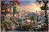 1000 Pintura al Óleo Animal Viajero Espacial Paisaje Mar Egeo Pintura al Óleo Decoración Rompecabezas de Papel para Adultos Fuente Transfronteriza
