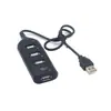 Hub USB 2.0 de 4 Portas, Divisor Mini Portátil, Estação de Acoplamento para Laptop, Hub Multi-Interface