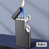 Encendedor creativo Douyin, mágico, de doble fuego, con encendido directo, de metal, inflable, regalo moderno para hombre, grabado.