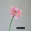 Buquê de flor de lírio-aranha artificial único para arranjo de cena, decoração de casamento, flores secas artificiais de lírio-aranha, flores artificiais