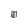 Botella cilíndrica de acrílico color plata para crema 30g doble capa 20g botella de acrílico botella para polvo de mascarilla 15g botella vacía para crema de día y noche