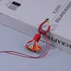 Chaveiro Pingente Cordão de Borla de Algodão Estilo Xizang com Anel de Nó Vajra DIY Artesanal Acessórios de Brocado Song Atacado