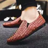 Zapatos de Primavera Zapatos de Hombre Zapatos Casuales para Hombre Zapatos de Moda Zapatos Perezosos Cubre Pie Sociales Zapatos Slip-on Brillo