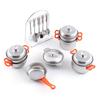 Exportar para a Amazon para mini utensílios de cozinha de aço inoxidável, brinquedos de cozinha de simulação para crianças, brinquedos de casinha de brincar, conjunto