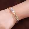 Pulsera Hueca con Forma de Corazón de Moda, Joyería Hermosa para el Día de San Valentín, Pulsera para Mujer de Venta Caliente Transfronteriza Europea y Americana, Venta al por Mayor