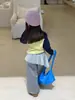 Top de Manga Raglán Estilo Dulce MaiyoYo para Niñas, Divertido Estampado de Estrellas, Camiseta de Manga Larga Versátil de Contraste de Color para Otoño