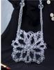 Bolso bandolera versátil de moda con patrón hueco tejido acrílico con perlas nuevas hechas a mano y personalizadas con borde cruzado
