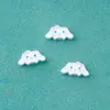 Plata Pura 999 Dibujos Animados Lindo Sanrio Cinnamon Dog Kuromi Colgante de Cuentas DIY Pulsera de Cristal Accesorios de Plata
