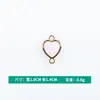 Venta al por mayor del fabricante Pulsera Colgante Pequeño con Borde de Aleación Collar Patrón de Corazón Rosa Accesorios de Doble Colgante DIY Estilo K