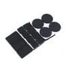 Almofadas de Pé Redondas de Espuma Eva Pretas, Almofadas de Pé Autoadesivas Antiderrapantes Absorventes de Choque, Almofadas de Amortecimento Resistentes ao Desgaste para Pés de Móveis, Mesas e Cadeiras, Personalizáveis