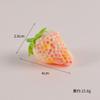 Miniatura de simulación modelo de fruta y comida naranja fresa pitaya plátano lichi limón decoración de comida