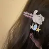 Pin de Flequillo Lateral de Gama Alta Estilo Coreano con un Corazón Femenino, Pinza de Pato de Color Contrastante, Pasador Dopamina Lindo, Pinza para el Cabello Exquisita