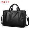Nova Bolsa Masculina Couro Genuíno Casual Trançada Grande Capacidade Pasta Bolsa de Ombro Transversal Couro Bovino Camada Superior Bolsa Masculina