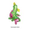[Hengyue] Balão Mini Tiranossauro Raptor de Membrana de Alumínio Estereoscópico 3D Tamanho Pequeno Balão de Decoração de Festa Dinossauro Desenho Animado