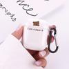Funda protectora para Airpods 1/2 generación de oso para auriculares Apple Pro3 generación, carcasa transparente flexible con pegamento, linda carcasa de TPU.