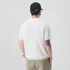 Suéter de Verano 2026 Estilo Old Money Nuevo con Cuello Camisero, Manga Corta, Corte Holgado, Camisa Polo Versátil para Hombre, Estilo Americano