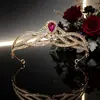 Coroa Fashion com Zircônias Acessórios Faixa de Cabeça Coroa Fabricante de Adereços de Cabeça Adereços de Cabeça para Noiva Casamento Combinação para Fotos Atacado