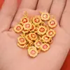Fuerte retención de color arena dorada accesorios joyería diy oro antiguo gota de aceite colgante auspicioso pulsera pulsera cuerda collar colgante material