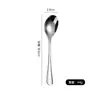1010 Juego de Cubiertos de Acero Inoxidable Cuchara Cuchillo de Mesa Occidental Espeso Tenedor Cuchara Cuchara de Hotel Cuchara de Servir Cuchara Comunal de Buffet