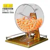Máquina de Lotería Manual con Bolas de 2.7cm Máquina de Selección de Números de Gran Capacidad Acrílico Redondo Evento Promocional de la Fortuna