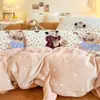 Jialiya Juego de Cuatro Piezas de Terciopelo de Leche Engrosado de Alto Peso Juego de Ropa de Cama de Terciopelo Doble Cara con Estampado Invernal de Campo