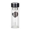 Huadang 388 vaso de vidrio de borosilicato de doble capa taza de té de negocios taza de regalo impresión de letras en stock venta al por mayor