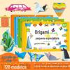 Jardim de infância origami pequeno especialista origami materiais de ensino DIY artesanal 3-6 anos de idade crianças hands-on brain puzzle books