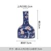 Adornos de salón de té chino Jingdezhen, florero de cerámica de mesa, florero de cerámica esmaltado a mano, ciruela roja, florero de cerámica