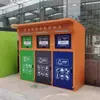 Lixeiras Inteligentes para Separação de Lixo para Uso Externo em Áreas Residenciais, Lixeiras Inteligentes de Quatro Categorias, Estação de Separação de Resíduos