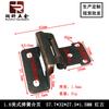 Bisagra Americana Tipo Media Cubierta Brazo Recto Bisagra de Cierre Automático Bisagra de Resorte Multifolding Bisagra de Hierro Herrajes para Puerta de Gabinete Bisagra Plegable