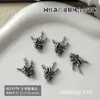 Accesorios para arte de uñas de calavera de Halloween, artículo popular de exportación transfronteriza, uñas postizas a presión DIY de cruz vintage con grandes decoraciones de pedrería