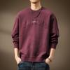 Sudadera Redonda con Estampado de Marca de Moda Estilo Italoamericano para Hombre, Estilo Primavera y Otoño, Top Holgado de Manga Larga, Nuevo Modelo 2026