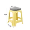Taburete de plástico engrosado silla de plástico para el hogar taburete de plástico para zapatos banco de plástico taburete alto para adultos apilable venta al por mayor
