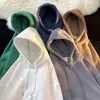 Moletom de Lã Cor Sólida com Capuz Masculino Tendência Espessado Moletom Masculino Outono e Inverno Hoodie Jaqueta Masculina Estilo Coreano Inverno
