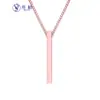 Collar de Acero Inoxidable Pulsera Grabada con Nombre Collar Colgante de Barra DIY Collar con Barra Grabada Exquisito